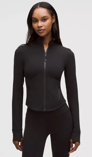 Lululemon Define Black Jacket Cropped thumbnail 1