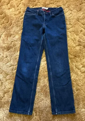 Carhartt Flannel Lined Jeans Original Fit Straight Leg Women’s 6 Regular Denim thumbnail 1