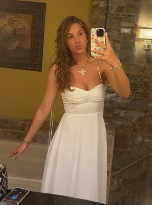 White Spaghetti Strap maxi dress thumbnail 4