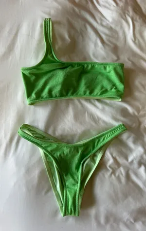 Green Sparkly Bikini thumbnail 1