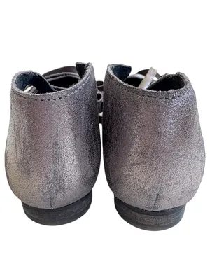 Free People Leather Atlas Metallic Ankle Wrap Ballet Flats Size 6.5 thumbnail 5