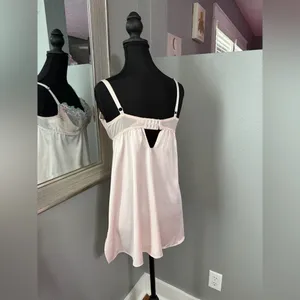 VS Very Sexy Wicked Cherry Blossom Embroidered Babydoll Slip Dress Size Large. thumbnail 5