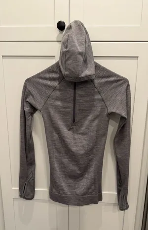 lululemon athletica Gray Lightweight Hooded Pullover thumbnail 1