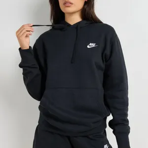 Nike black Club classic embroidered hoodie Women’s thumbnail 1