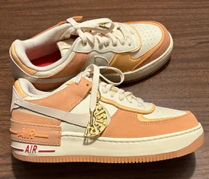 Nike Air Force Shadow Sisterhood Size 9 Cashmere Orange Chalk Shoes thumbnail 1