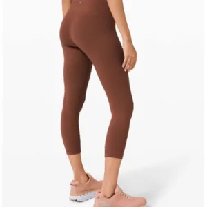 Lululemon athletica Wunder Train High-Rise Crop 21" in Ancient Copper 8 thumbnail 3