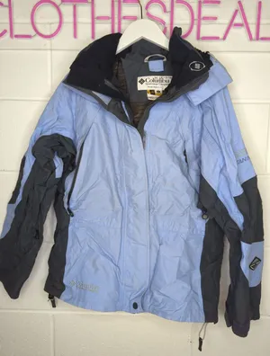 Columbia sportswear company sz M blue and gray warm jacket tech interchange thumbnail 1
