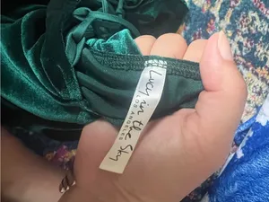Lucy In the sky Green Velvet Mini Dress Size XSmall thumbnail 4