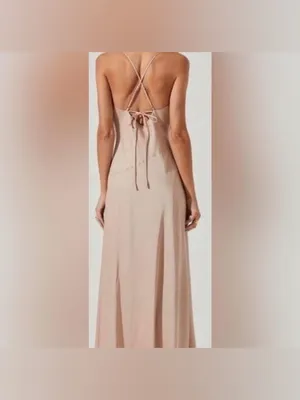 Astr‎ The Label Palisades Cowl Neck Maxi Dress size large thumbnail 2