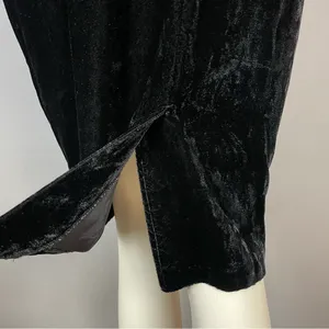 Vintage Scott McClintock Velvet Dress Lace Sequins Peplum‎ 80s 90s Drama Formal thumbnail 11