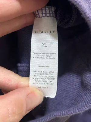Vitality Studio Purple Full-Zip Hoodie Size XL thumbnail 8