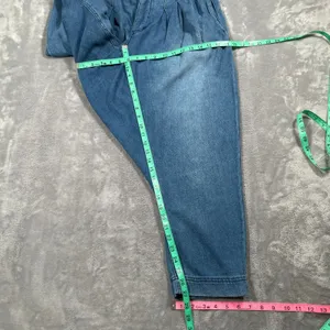 We The Free People Pants 4 Blue Mover & Shaker Denim Harem Loose Pleated Boho thumbnail 7