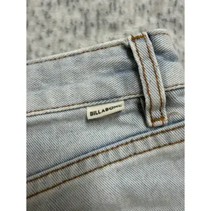 Billabong Riley Denim Shorts Light Wash Blue Raw Hem High‎ Rise Size 25 NWT thumbnail 4