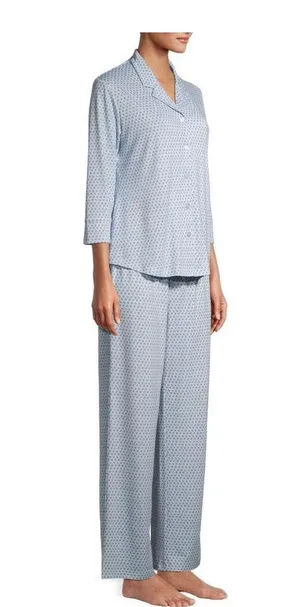 C WONDER Womens 3/4 Sleeved PJ Set Size XL Blue Soft Polyester Spandex New thumbnail 4