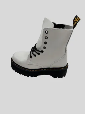 Dr. Martens Women Size 9 Jadon Lace-Up White Chunky Sole Platform Boots Combat thumbnail 10