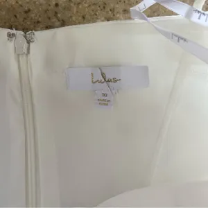 NWOT Lulus Flawless Radiance White Satin Floral Embroidered Maxi Dress thumbnail 5