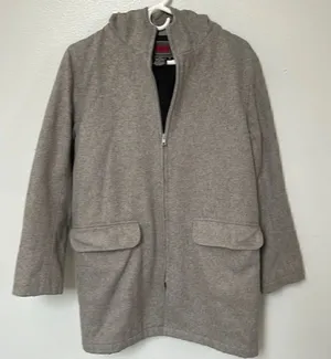 L.E.I. Wool zip up 3/4 length coat. Quilted interior. Size M. thumbnail 1