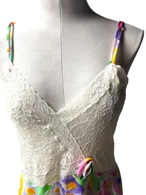 Victorias Secret Floral Babydoll Lace Chemise With Adjustable Straps Size M 31a thumbnail 12