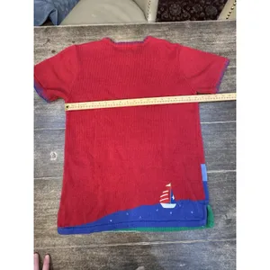 The Quacker Factory Vintage Short Sleeve‎ Sweater Size Small Lighthouse Seaside thumbnail 7