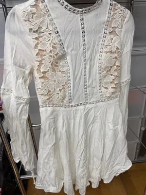 Forever 21 White Long Sleeve Dress thumbnail 2