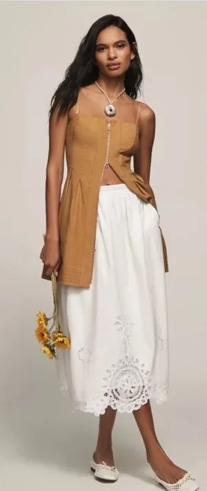 MAEVE New Anthropologie Structured Zip-Front Mini Dress Size XL thumbnail 1