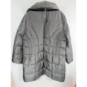 Calvin Klein Puffer Coat Quilted Down Fill Women's XL Gray Cozy Winter Read thumbnail 6