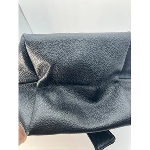 MERIT‎ Brandon Maxwell Black Leather Mini Tote Handbag with Dust Bag New thumbnail 6