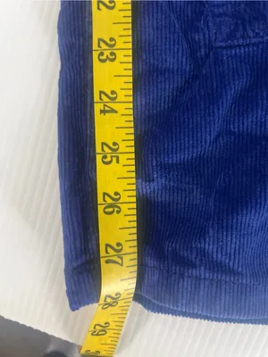 Free People We The Free Blue Corduroy Risk T High Rise Straight Pants Size 26 NW thumbnail 4