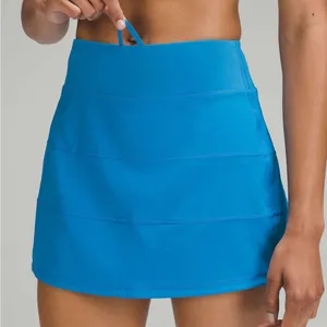 Rare Lululemon Pace Rival Mid-Rise Skirt *Long Poolside Blue Size 6 thumbnail 2