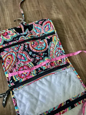 Vera Bradley Petal Paisley Hanging Travel Organizer Cosmetic Makeup Toiletry Bag thumbnail 6