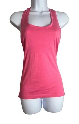Athleta Momentum Seamless Tank Pink Racerback Activewear Top Size S thumbnail 1