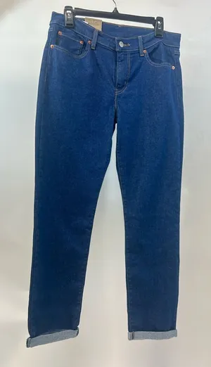NW5 Levi's Women's Boyfriend Jeans in Deep Blue 29x30 thumbnail 1