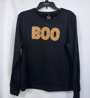 Hyde & Eek Boo Halloween Sweatshirt Women’s M thumbnail 1