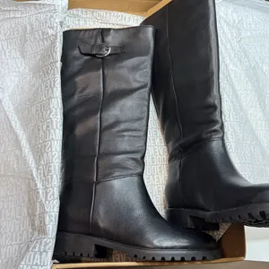 Steve Madden Women's Leary Tall Black Leather Boots- Size 10 thumbnail 7