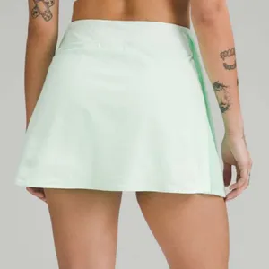 Lululemon Peek Pleat High-Rise Tennis Skirt Mint Moment Size 4 Green Pickleball thumbnail 3