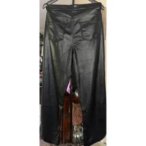 Title: Hunter & Brown Black Faux Leather Straight Leg Pants XL thumbnail 6