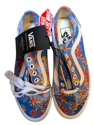 New Liberty Fabrics x Vans Old Skool Tapered Patchwork Floral Sneakers – Size 6 thumbnail 1