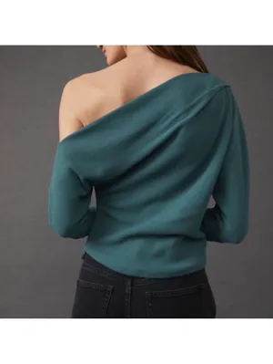 Free People We the Free Fuji Waffle Knit Off the Shoulder Thermal size small thumbnail 2
