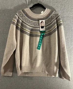 weatherproof fair isle sweater xl NWT thumbnail 1