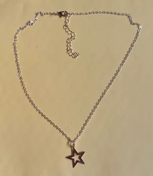 Gold Star Pendant Necklace 🌟 Silver thumbnail 1