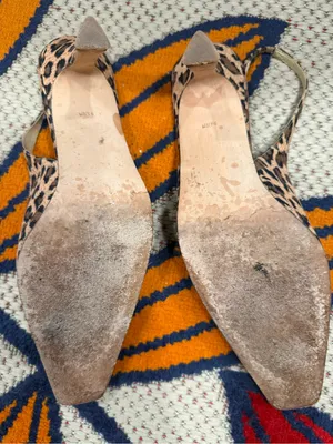Karen Scott Leopard Print Slingback Mules in Brown and Black thumbnail 3