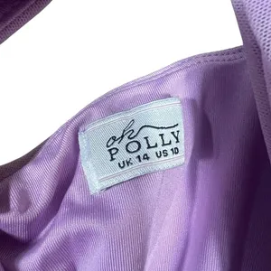 Oh Polly Asymmetric Cut Out Ruched Mini Dress Lilac Purple Sexy Clubwear Size 10 thumbnail 6