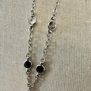 New York Yankees MLBP Necklace with Blue Crystal Drop thumbnail 7