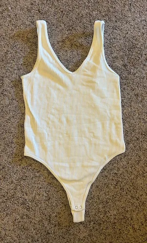 Ribbed Bodysuit Tank Yellow thumbnail 1