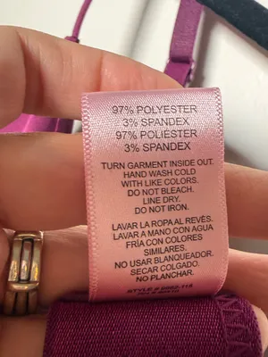 Juicy Couture Sleepwear Plum Wireless Bralette with Elastic Logo Band Medium thumbnail 3