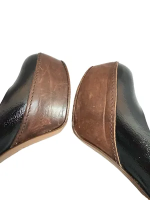 Marni Black Brown Two Tone Leather Closed Toe Platform Heels Pumps Size 8 Womens thumbnail 15