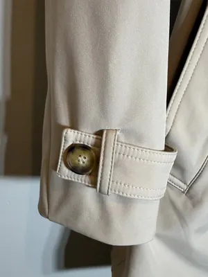 Tommy Hilfiger Belted Trench Coat Womens Medium Beige Lightweight Preppy Classic thumbnail 10