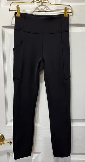 Lululemon Invigorate High-Rise Legging Pants Crop 23" Size 4 Black thumbnail 1
