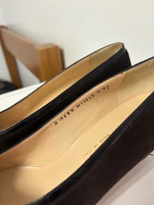brown suede heels Size 7.5 thumbnail 4