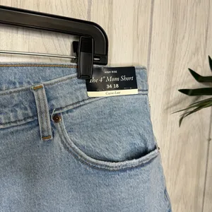 NWT Abercrombie & Fitch Plus Size Curve Love High Rise The 4” Mom Short 34/18 thumbnail 11
